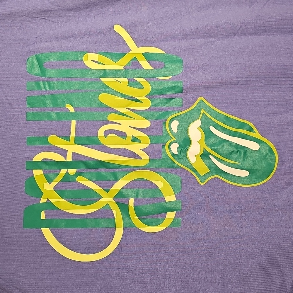 NWT Fantastic Fawn The Rolling Stones Oversized Purple Grahic T-shirt 2X-3X